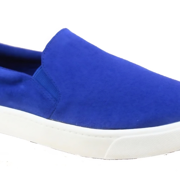 Soda Women's Royal Blue Slip-On Flats - Picture 3 of 10